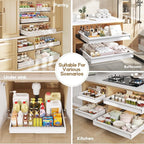 Seinloes 2 Pack Pull Out Cabinet Organizer - Image 7