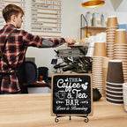 Coffee Bar Sign, Love is Brewing Farmhouse Tabletop Decor, Coffee and Tea Lover - Image 6