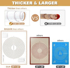 Silicone Pastry Mat Extra Thick Large Non Stick Baking Supplies Kitchen Counter - Image 5