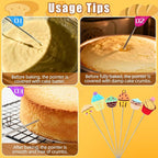 6pcs Cake Test for Baking, Durable Stainless Steel Cake Test Stick Baking - Image 5