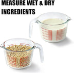 VRUIFA Glass Measuring Cup For Baking and Cooking, Dishwasher, Microwave and - Image 7