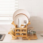 HBlife Bamboo Dish Drying Rack - Image 5