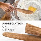 Wooden Spatula for Cooking Set of 2 – 12 Inch Acacia Wood Spatula - Image 5