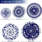 5 Pieces Bowl Covers Reusable, 5 Multi-Size Elastic Cloth Fabric Bowl Covers - Image 2