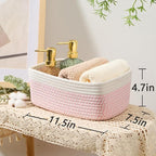 MiniArk Small Storage Baskets for Organizing | Closet Organizer Bins | Shelf - Image 3