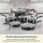 Cuisinart 11-Piece Nonstick Cookware Set, Ceramica XT - Image 2