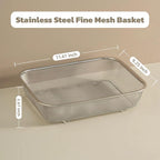 18/8 Stainless Steel Fine Mesh Strainer Basket - Image 2