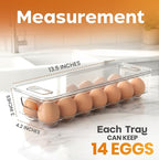 Utopia Home Egg Container With Lid and Handle - Image 2