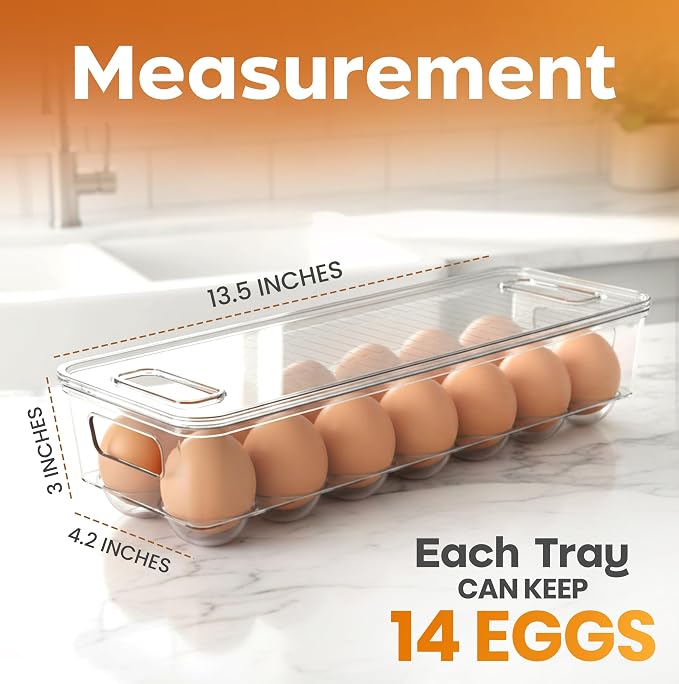Utopia Home Egg Container With Lid and Handle - Image 3