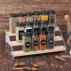 36 Glass Spice Jars with 576 Labels-Spice Jars with Black Metal Caps, 4oz Empty - Image 5