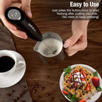 SIMPLETASTE Milk Frother Handheld Electric Foam Maker, Drink Mixer - Image 2