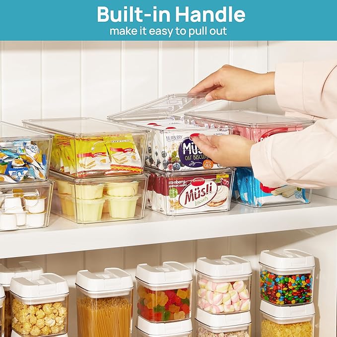 Vtopmart 2pcs Clear Organizers and Storage Bins - Image 6