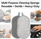 Multi-Purpose Scrub Kitchen Sponges – 12 Pack Dish Sponge, Dual-Sided - Image 4