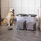 IRIS USA Airtight Dog Food Storage Container, Attachable Wheels, - Image 3