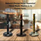 Handmade Black and Gold Marble Paper Towel Holder – Luxury Countertop Stand - Image 4