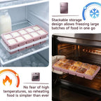 Aopigavi 2-Pack Ice Cube Trays, 10 Cubes 2 Tbsp. Silicone Freezer Molds - Image 6
