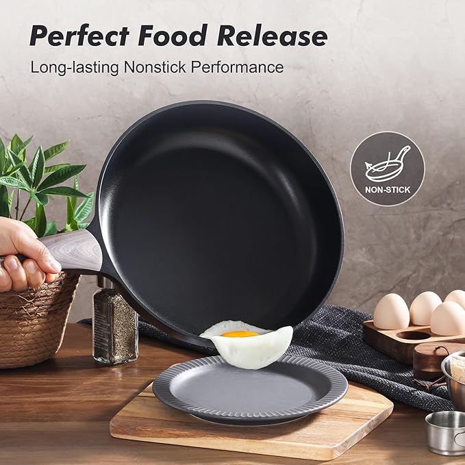 SENSARTE Nonstick Frying Pan Skillet 9.5Inch Non Stick Egg Pan Omelette Pans - Image 2