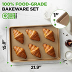 NutriChef Nonstick XL Cookie Sheet Baking Pan - Image 5