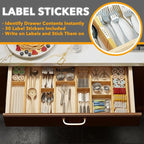SpaceAid Bamboo Drawer Dividers - Image 3
