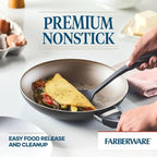 Farberware Dishwasher Safe Nonstick Cookware Pots and Pans Set, 15 Piece - Image 4