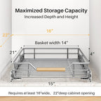 Pull out Cabinet Organizer, Heavy Duty Smooth Sliding Under Cabinet Shelves - Image 3