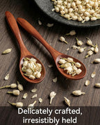 7pcs Small Wooden Spoons for Honey, Coffee Little Wood Table Spoon for Eating - Image 4