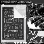 Bencailor 12 Pcs Farmhouse Kitchen Decor and Accessories Sets 4 Black and White - Image 5