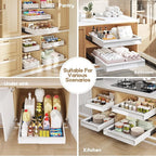 Seinloes 2 Pack Pull Out Cabinet Organizer - Image 8