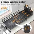 Delamu Stainless Steel Dish Drying Rack, Expandable Dish Drainer, Anti-Rust - Image 5