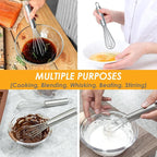 Webake 7.5" Stainless Steel Mini Whisks, 304 Small Metal Whisk - Image 6