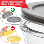 Set of 6 Stackable Space-Saving Nesting Glass Bowls - Image 6