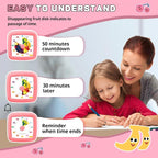 Visual Timer for Kids 60 Minute, Fruit Themed Silent Countdown Clock for Girls - Image 4