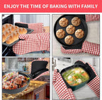Oven Mitts and PotHolders Sets, Non-Slip Neoprene Oven Mitts are Suitable - Image 2