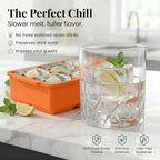 KitchFort Large Silicone Ice Cube Tray, Easy Release 2" Big Ice Cubes - Image 4