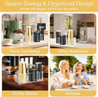 Acrylic Cup Holder for Countertop, 3 Slots Acrylic Coffee Bar Accessories and - Image 7