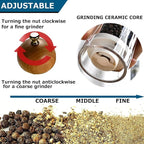 Pepper Grinder Set Salt and Pepper Grinder Set Manual Salt Grinder Pepper Mill - Image 5