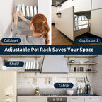 ROOHUA Expandable Pot and Pan Organizer - Image 6