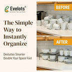 Evelots Kitchen Cabinet Wire Shelf Organizer/Rack - Image 4