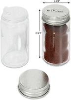 Simple Houseware 12-Pack 3 oz Glass Spice Jars, Round Bottles - Image 4