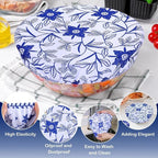 5 Pieces Bowl Covers Reusable, 5 Size Elastic Cloth Bowl Covers - Image 4