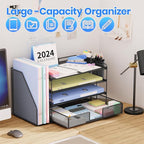 OPNICE Desk Organizer, 4-Tier Desktop File Organizer - Image 7