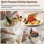 3 PACK Cooking Spatula Spoon for Nonstick Cookware, Scrape - Image 3
