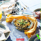 Simax Casserole Dish With Lid, 24 Ounce Round Glass Cookware, Oven and - Image 5