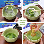 Matcha Whisk Set, Matcha Kit, Whisk Made from 100% Natural Bamboo, 11-component - Image 3