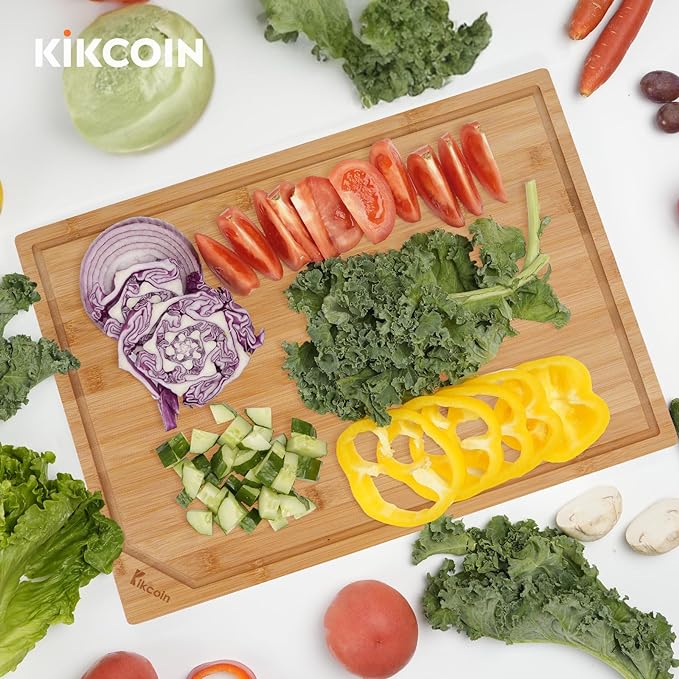 Kikcoin 20”×14” Bamboo Cutting Boards - Image 7
