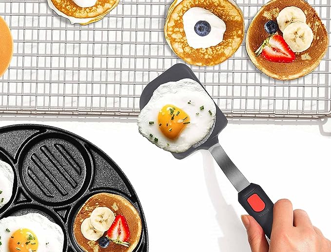 Set of 3, Silicone Spatula Turner, 600°F Heat Resistant Cooking Spatulas - Image 3