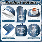 Fourluoo 10 Pcs Farmhouse Kitchen Decor and Accessories Set 4 Kitchen Towels 2 - Image 5