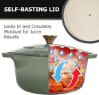 MUELLER HOME 6 Quart Enameled Cast Iron Dutch Oven - Image 5