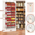 Christmas Over The Door Organizer 5 Tiers, Extra Large Behind Door Storage of - Image 3