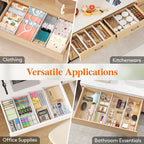Lifewit 4" Tall 5 Pack Drawer Dividers, 35-56.5cm/13.8-22.2" Expandable Drawer - Image 7